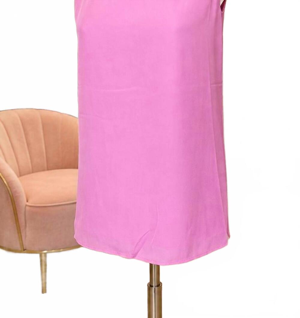 NEW EE:SOME women's back pleat tank in bubble pink